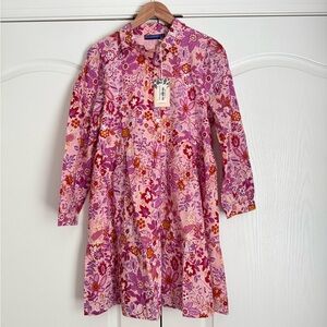 NWT Ro’s Garden Romy Shirtdress - Pink
